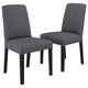 Стул IKEA BERGMUND, черный, Гуннаред классический серый, 794.815.86 - изображение 1