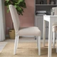Стілець IKEA BERGMUND, білий, Халларп бежевий, 393.880.76 - зображення 4