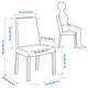 Стілець IKEA BERGMUND, білий, Халларп бежевий, 393.880.76 - зображення 13
