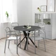 Стол IKEA MARIEDAMM, черный под мрамор, 105 см, 704.926.45 - изображение 3