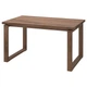 Стол IKEA МОРБИЛОНГА, дубовый шпон коричневая морилка, 140x85 см, 503.862.45 - изображение 2