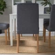 Стул IKEA BERGMUND, под дуб, Гуннаред классический серый, 393.845.68 - изображение 5