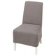 Стул средней длины с чехлом IKEA BERGMUND, белый, Нольхага серый, без, 393.900.03 - изображение 1