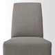 Стул средней длины с чехлом IKEA BERGMUND, белый, Нольхага серый, без, 393.900.03 - изображение 8