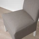 Стул средней длины с чехлом IKEA BERGMUND, белый, Нольхага серый, без, 393.900.03 - изображение 13