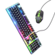 Клавиатура игровая проводная Hoco GM-I8 Pro с LED подсветкой и оптической мышкой RGB USB для Windows/MAC - изображение 13