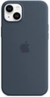 Чехол противоударный силиконовый OEMG Guard Shockproof Silicone Case with MagSafe для Apple iPhone 14 (6.1") Storm Blue (MPT53ZE/A) - изображение 4