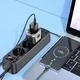 Блок живлення travel adapter Швидка зарядка МЗП Hoco AC5 Level PD30W+QC3.0 для подорожі black/silver - зображення 6
