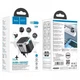 Блок живлення travel adapter Швидка зарядка МЗП Hoco AC5 Level PD30W+QC3.0 для подорожі black/silver - зображення 7