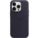 Чехол противоударный кожаный OEMG Guard Shockproof Leather Case with MagSafe для Apple iPhone 14 Pro (6.1") Ink (MPPJ3ZE/A) - изображение 2