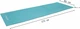 Коврик туристический каремат TECOFIT PVC 173x61x0.5 см Бирюзово/Черный (2946980122302) - изображение 9