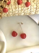 Серьги вишенки красные "Ягодка" - изображение 4