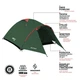 Туристичний намет Nils Camp NC6013 Rocker зелено-червоний - изображение 8