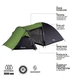 Туристичний намет Nils Camp NC6012 Trekker зелений-сірий - изображение 7