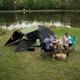 Туристичний намет Nils Camp NC6012 Trekker зелений-сірий - изображение 10