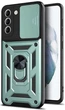 Чехол Camshield c кольцом-подставкой на Samsung Galaxy S21 зеленый - изображение 1