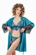Халат жіночий шовк-Армані Felisiya Lingerie Смарагдовий 91-изум М - зображення 6