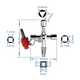 Універсальний ключ тип: F, для шаф [4-sided-key-F] 10в1 срібний Tactix - зображення 3