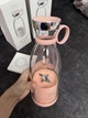 Портативный блендер бутылка для смузи Fresh juice аккумуляторный беспроводной розовый (арт.0930) - изображение 3