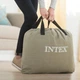 Двухспальный надувной велюровый матрас Intex 64926 со встроенным электронасосом PremAire, 152х203х46 см - изображение 6