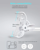 Гнучкий тримач для телефону з прищіпкою VHG IVY I 85 см Flexible Mobile Holder White - изображение 9