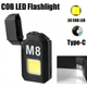 Електроімпульсна спіральна запальничка із ліхтариком Flashlight M8 3W зарядка від USB - зображення 1