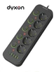 Мережевий фільтр-подовжувач DYXON 5+4 USB-A + USB-C (PD) + 5 Power switch 2M Black - зображення 2