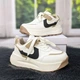 Кроссовки детские для девочки Lilin shoes молочного цвета 36 р (23 см) 5282 - изображение 3