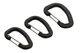 Набір 3 карабіни Чорні Wildo ACCESSORY CARABINER SET (15920102)-(89611) - изображение 3