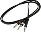 Готовый инсертный кабель RockCable RCL20922 D4 Patch Cable - TRS Jack To 2 X TS Jack (1.5m) - изображение 1
