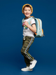 Dziecięcy plecak Skip Hop Spark Style Little Kid Backpack Robot 8 l Wielokolorowy (195861223207) - obraz 4