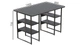 Компьютерный стол Ferrum-decor Карэн 75x140x60 черный ДСП Сосна Кембра 16мм - изображение 1