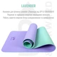 Коврик для фітнесу UP & FORWARD 183x61x0.6 TPE Lavender - изображение 2