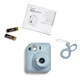 Подарунковий набір Instax Mini 12 Pastel Blue (Блакитний) / Камера+ 20 фото + Чохол + Альбом 64 фото + LED-фоторамка + Рамки-наклейки / Exclusive Edition - изображение 9
