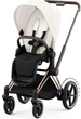 Прогулянковий візок Cybex e-Priam 4.0 Off White шасі Rosegold - зображення 1