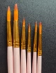 Набор из 6 шт кистей для боди-арта Artist Brushes розовые - изображение 2