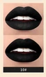 Губная помада 2-в-1 QiBEST №10 Lip Gloss and Lipstick Черная водостойкая матовая - изображение 2