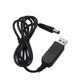 Кабель перехідник USB - 5.5x2.1мм 1м, 5-9В для живлення роутера модему (PE5U45) - зображення 4