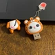 USB флеш память 64 Гб JASTER флешка фигурка Тигр Flash накопитель оранжевая - изображение 2