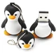 USB флеш память 64 Гб JASTER флешка фигурка Пингвин Flash накопитель черная - изображение 2