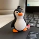 USB флеш память 64 Гб JASTER флешка фигурка Пингвин Flash накопитель черная - изображение 4