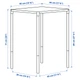 Стіл IKEA ФЕЙЯН, сад, білий, 50x44 см, 404.690.19 - зображення 13