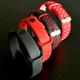 Комплект силіконових ремінців MRK для фітнес браслета Xiaomi Mi Band 3/4 Black and Red Set (mrk2653) - зображення 1