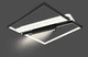 Люстра світлодіодна LED з пультом, DIMMER, 134+10w Sneha (99652916053/4 BLACK+WHITE) - зображення 1
