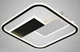 Люстра светодиодная LED с пультом, DIMMER, 134w Sneha (99653316045/3 BLACK+WHITE) - изображение 1