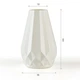 Ваза для цветов MBM HOME пластиковая 20 см DH-FLOWERS-07 WHITE Белая - изображение 8