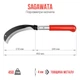 Мачете садовое SAGAWATA SW-450 выгнутый нож секач, серп, коса ручная - изображение 6