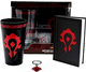 Подарунковий набір ABYstyle World Of Warcraft Box XXL glass + Keychain + Notebook Horde (3665361058137) - зображення 1