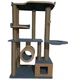 Игровой городок когтеточка большой домик, лежанки, гамак для кошки котят и питомников 165х100х60см бежево серый - изображение 2