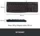 Комплект дротовий Logitech MK120 USB (920-002561) - зображення 8